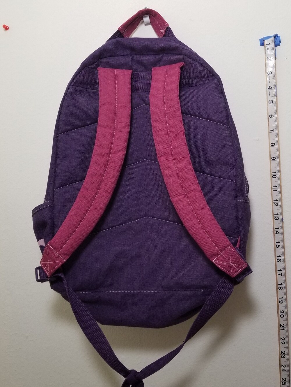 Vintage Kids' One Size Disney Magenta And Purple Winnie the Pooh School Backpack - Picture 14 of 14